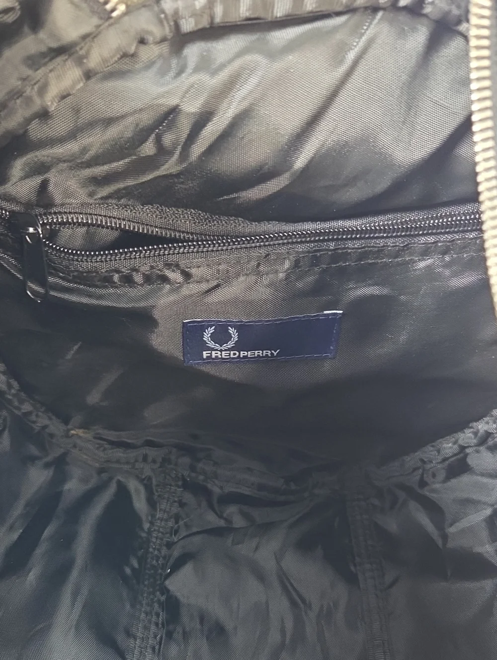 Fred Perry 'Black Watch Tartan' Barrel Duffel Bag with Shoulder Strap